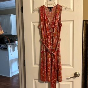 INC wrap style deep v cut